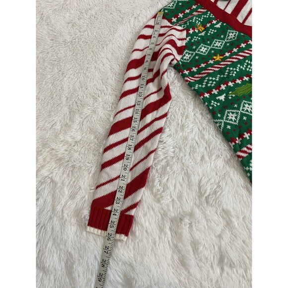 33 Degrees Unisex Christmas Sweater Vest Bow Tie Mock Neck Size M - Picture 4 of 13